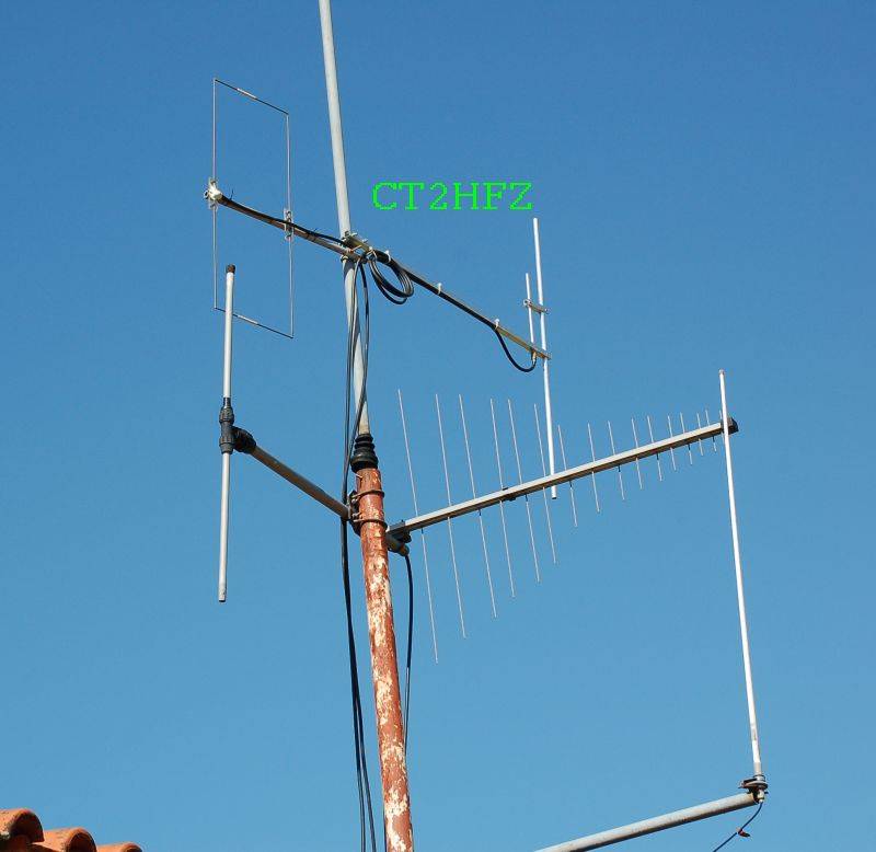 varias antenas vhf uhf